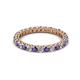 2 - Ellen 2.40 mm Iolite and Lab Grown Diamond Eternity Band 
