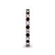 5 - Ellen 2.40 mm Red Garnet and Lab Grown Diamond Eternity Band 