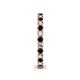 5 - Ellen 2.40 mm Red Garnet and Lab Grown Diamond Eternity Band 