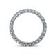 4 - Ellen 2.40 mm Aquamarine and Lab Grown Diamond Eternity Band 