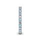 5 - Ellen 2.40 mm Aquamarine and Lab Grown Diamond Eternity Band 