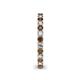 5 - Ellen 2.40 mm Smoky Quartz and Lab Grown Diamond Eternity Band 