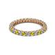 2 - Ellen 2.40 mm Yellow Diamond and White Lab Grown Diamond Eternity Band 