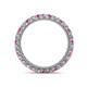 4 - Ellen 2.40 mm Pink Sapphire and Lab Grown Diamond Eternity Band 