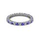 2 - Ellen 2.40 mm Tanzanite and Lab Grown Diamond Eternity Band 