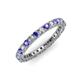 3 - Ellen 2.40 mm Tanzanite and Lab Grown Diamond Eternity Band 