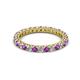 2 - Ellen 2.40 mm Amethyst and Lab Grown Diamond Eternity Band 