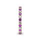 5 - Ellen 2.40 mm Amethyst and Lab Grown Diamond Eternity Band 