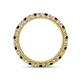 4 - Ellen 2.40 mm Red Garnet and Lab Grown Diamond Eternity Band 