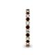5 - Ellen 2.40 mm Red Garnet and Lab Grown Diamond Eternity Band 