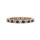 1 - Ellen 2.40 mm Black and White Lab Grown Diamond Eternity Band 