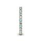 5 - Ellen 2.40 mm Aquamarine and Lab Grown Diamond Eternity Band 