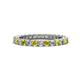 1 - Ellen 2.40 mm Yellow Diamond and White Lab Grown Diamond Eternity Band 