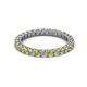 2 - Ellen 2.40 mm Yellow Diamond and White Lab Grown Diamond Eternity Band 