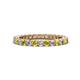 1 - Ellen 2.40 mm Yellow Diamond and White Lab Grown Diamond Eternity Band 