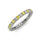 3 - Ellen 2.40 mm Yellow Sapphire and Lab Grown Diamond Eternity Band 