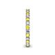 5 - Ellen 2.40 mm Yellow Sapphire and Lab Grown Diamond Eternity Band 