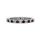 1 - Ellen 2.40 mm Red Garnet and Lab Grown Diamond Eternity Band 