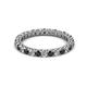 2 - Ellen 2.40 mm Black and White Lab Grown Diamond Eternity Band 