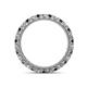 4 - Ellen 2.40 mm Black and White Lab Grown Diamond Eternity Band 