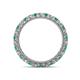 4 - Ellen 2.40 mm Emerald and Lab Grown Diamond Eternity Band 