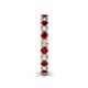 5 - Ellen 2.70 mm Ruby and Lab Grown Diamond Eternity Band 