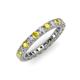 3 - Ellen 2.70 mm Yellow Sapphire and Lab Grown Diamond Eternity Band 