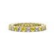 1 - Ellen 2.70 mm Yellow Sapphire and Lab Grown Diamond Eternity Band 