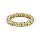 2 - Ellen 2.70 mm Yellow Sapphire and Lab Grown Diamond Eternity Band 