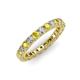 3 - Ellen 2.70 mm Yellow Sapphire and Lab Grown Diamond Eternity Band 
