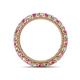 4 - Ellen 2.70 mm Pink Sapphire and Lab Grown Diamond Eternity Band 