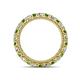 4 - Ellen 2.70 mm Green Garnet and Lab Grown Diamond Eternity Band 