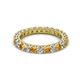 2 - Ellen 2.70 mm Citrine and Lab Grown Diamond Eternity Band 