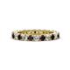 1 - Ellen 2.70 mm Red Garnet and Lab Grown Diamond Eternity Band 