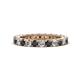 1 - Ellen 2.70 mm Black and White Lab Grown Diamond Eternity Band 