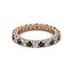 2 - Ellen 2.70 mm Black and White Lab Grown Diamond Eternity Band 