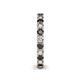 5 - Ellen 2.70 mm Black and White Lab Grown Diamond Eternity Band 