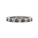 1 - Ellen 2.70 mm Smoky Quartz and Lab Grown Diamond Eternity Band 