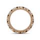 4 - Ellen 2.70 mm Smoky Quartz and Lab Grown Diamond Eternity Band 