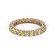 2 - Ellen 2.70 mm Yellow Sapphire and Lab Grown Diamond Eternity Band 