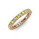 3 - Ellen 2.70 mm Yellow Sapphire and Lab Grown Diamond Eternity Band 