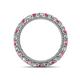 4 - Ellen 2.70 mm Pink Tourmaline and Lab Grown Diamond Eternity Band 