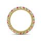 4 - Ellen 2.70 mm Pink Tourmaline and Lab Grown Diamond Eternity Band 