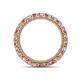 4 - Ellen 2.70 mm Pink Tourmaline and Lab Grown Diamond Eternity Band 