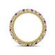 4 - Ellen 2.70 mm Amethyst and Lab Grown Diamond Eternity Band 