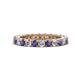 1 - Ellen 2.70 mm Iolite and Lab Grown Diamond Eternity Band 