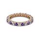 2 - Ellen 2.70 mm Iolite and Lab Grown Diamond Eternity Band 