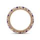 4 - Ellen 2.70 mm Iolite and Lab Grown Diamond Eternity Band 
