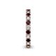 5 - Ellen 2.70 mm Red Garnet and Lab Grown Diamond Eternity Band 