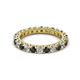 2 - Ellen 2.70 mm Black and White Lab Grown Diamond Eternity Band 